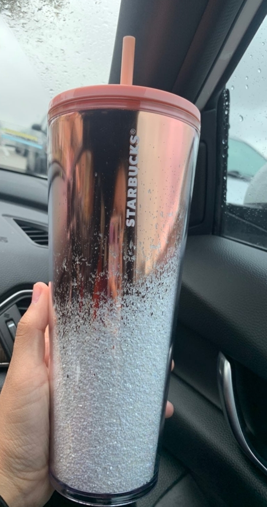 Starbucks 2019 Holiday Rose Gold Tumbler 24oz